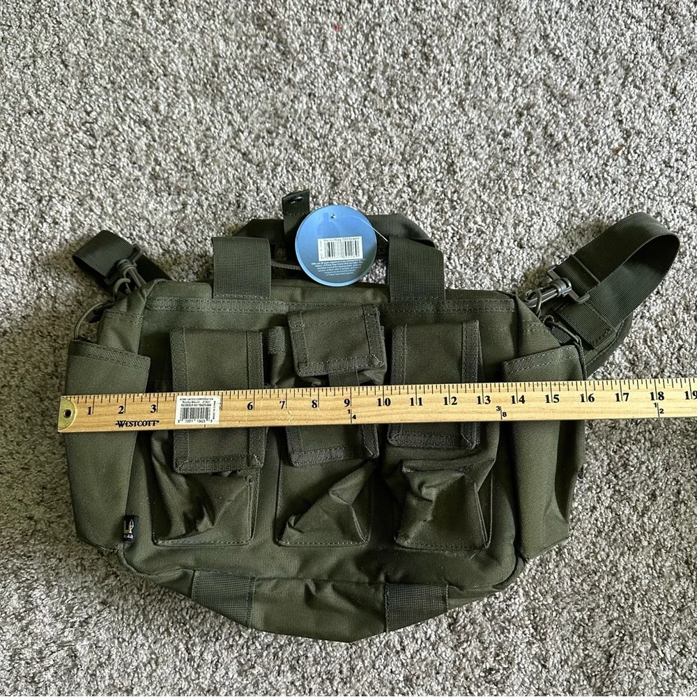 NWT LA Police Gear Tactical Bail Out Gear Bag Military Green Shoulder Strap New‎